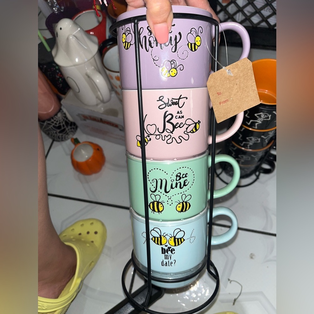 mug Set BEE pastel